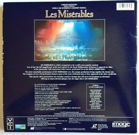 VINTAGE 1996 LES MISERABLES IN CONCERT 10th ANNIVERSARY DREAM CAST 2 LASERDISCS