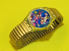 Swatch ROMEO & JULIA mit mattgoldfarbenem Flexarmband in NEU aber OHNE Schachtel