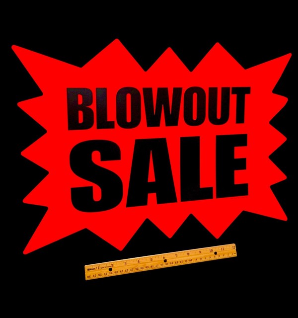 SET OF 3! JUMBO 21 1/2" BURST (BLOWOUT SALE☀CLEARANCE SALE☀STOREWIDE SALE) SIGNS eBay