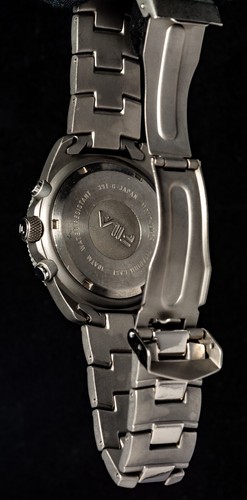 Fila Titanium Diver Chronograph Alarm Men's Quartz Watch -- Working, Ø41mm - Picture 8 of 8