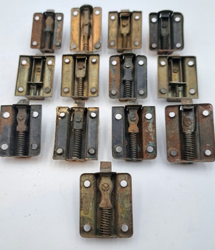 Antique/Vintage Cabinet Latches Jell Cupboard Door Latch Old Metal Hardware Lot - Picture 10 of 14