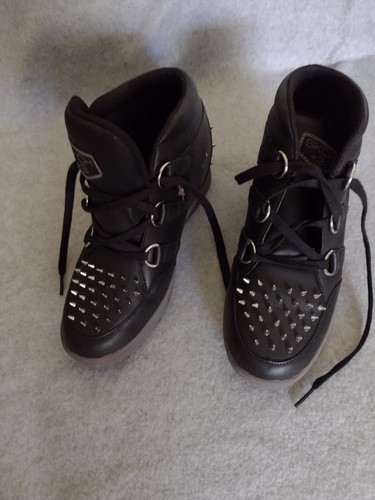 SKCH+3 By Skechers Women's Hidden Wedge Boots Size 7.5 Three Fangs - Picture 10 of 10