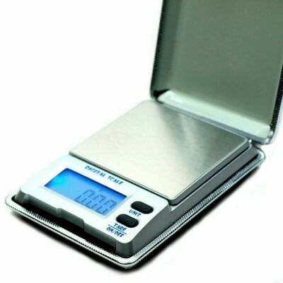 Digital Kitchen Scale - 2000g X 0.1g Precision, Silver, Battery Powered, Compact Design