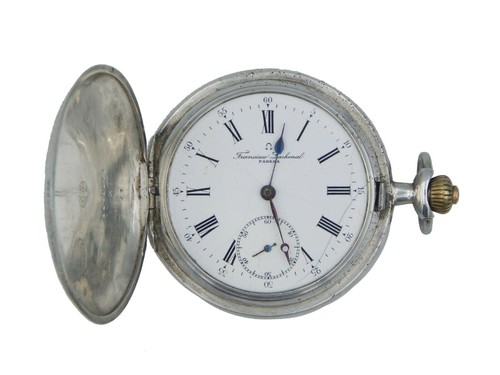 Vintage Omega Full Hunter Solid Silver 