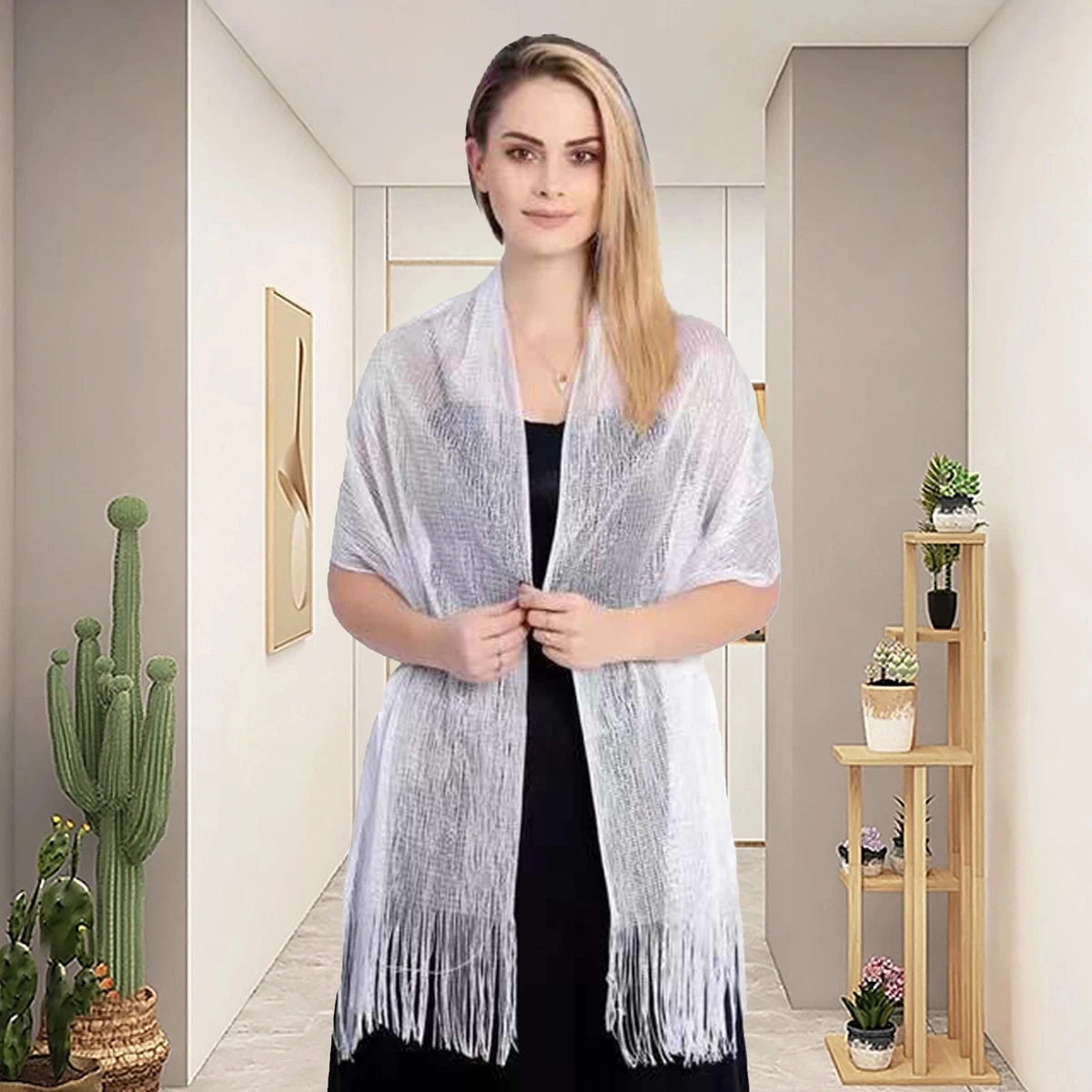 Summer Shawl Wide Decoration Exquisite Prom Dress Matching Shawl Breathable  | eBay
