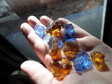 andara crystal - monatomic andara glass - 40 grams - 10 pieces - G62