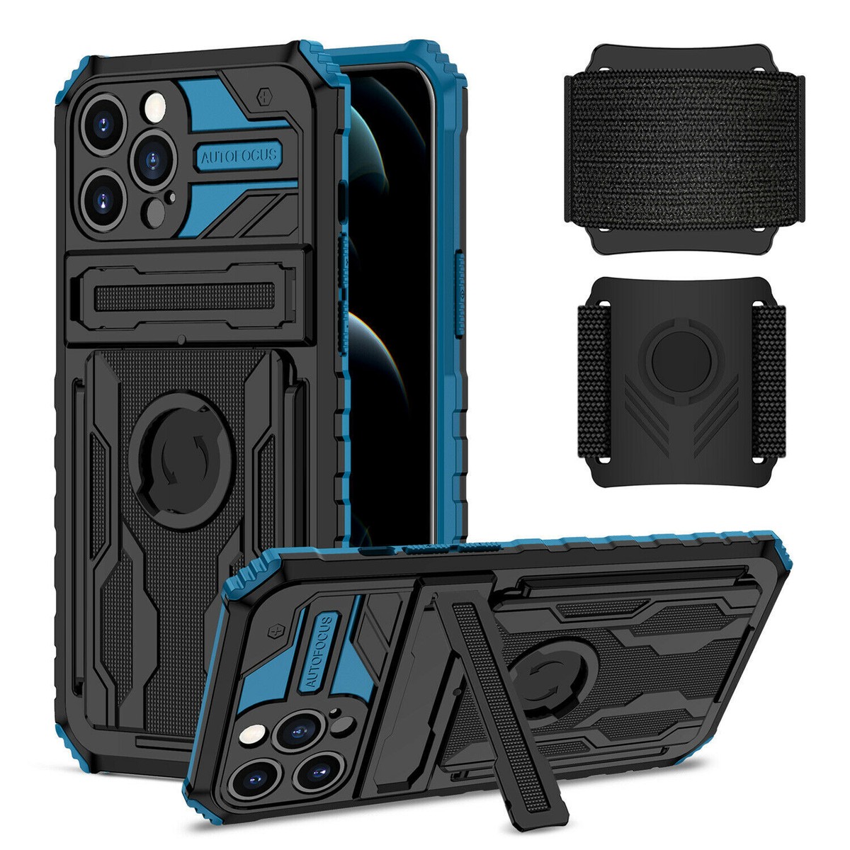 familiar COVERARY iPhoneケース 14pro Amazon.com: ENCASED iPhone 14 PRO MAX Finger Strap Case Blue
