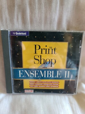 Shelf62g VINTAGE PC GAME/SOFTWARE~ Print shop ensemble 2