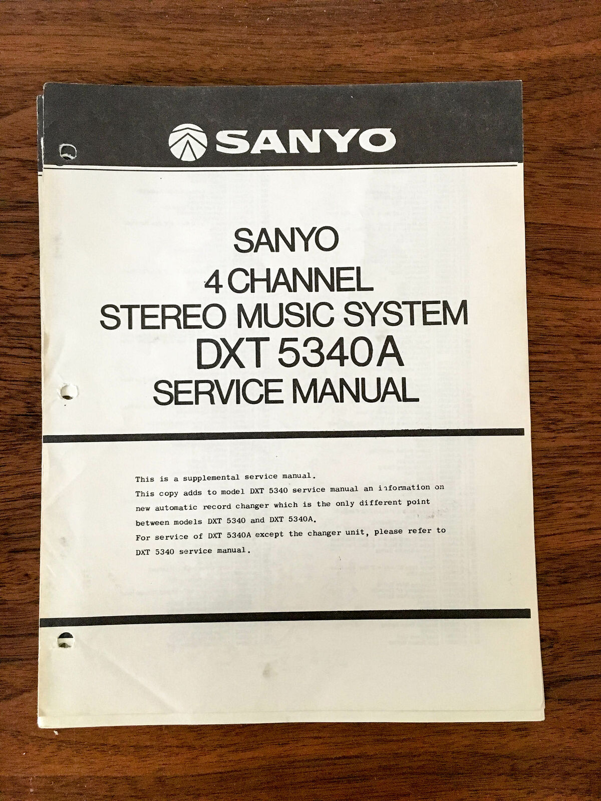 Sanyo DXT 5240A Many popular brands Stereo Manual Original cheap Service
