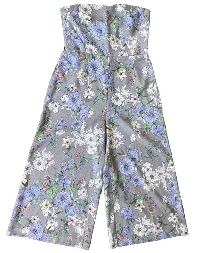 H&M Floral Print Cigarette Trousers Women's Pants Size 12