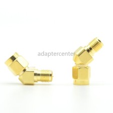 SMA Male hole to RP SMA Female Pin 45 degrees coaxcial adapter connetor