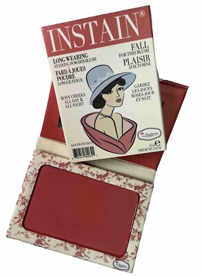 THE BALM Cosmetics INSTAIN Blush TOILE Pinky-Orange SatinFinish Long-Wearing New