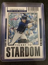 2021 Panini Contenders Ticket to Stardom #TTS-CY Christian Yelich