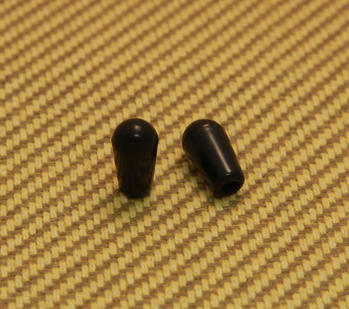 SK-0643-023 (2) Black Metric Guitar Toggle Switch Tips Epiphone/Imported Guitar 