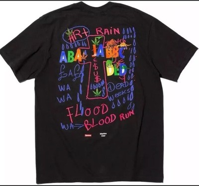 Supreme Martine Rose Lee Scratch Perry Tee Black T Shirt Size: XL 