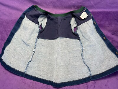 GUCCI Italy Baby Girl Blue Denim Dress 9-12 Months Short- Sleeve