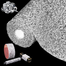 Sparkling Rhinestone Car Craft Stickers - Self-Adhesive Gem Sheet 9.4"x63