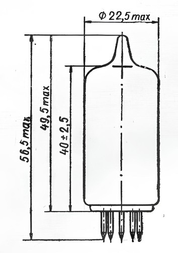 6N24P = 6FC7 = ECC89 HF Double Triode Tubes, NOS, OTK, Voskhod, 1979-1983, 8pc - Picture 3 of 5
