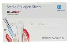 Pack Of 10 New Colo Gide Sterile Collagen Sheet GTR Membrane 10 x 15mm Dental