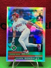 2000 Topps Chrome - Juan Gonzalez #40 - Refractor (Off Centered)