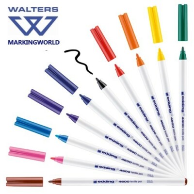 Edding 4600 Textil Stoff Marker Stift | Kleidung gestalten, zeichnen & beschriften | 1 Stift