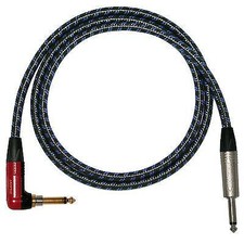 Neutrik Silent (muting) Mono Jack to Jack lead. Sommer Black/Blue.
