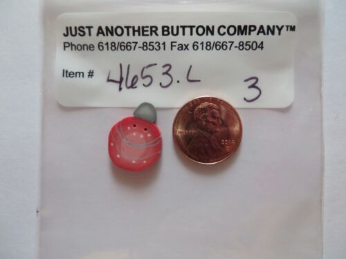Just Another Button Company Button 4653.L- Large Retro Coral Ornament - Picture 1 of 1