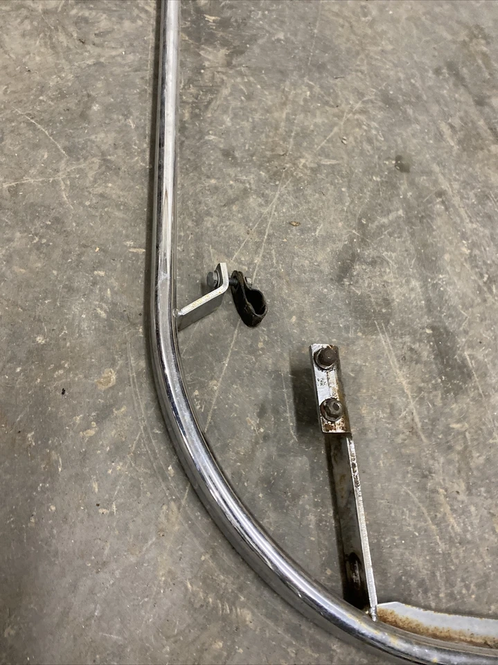 1974 1975 Vintage Snowmobile John Deere JDX8 Front chrome bumper - Image 2 of 4