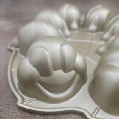 Nordic Ware Caterpillar Cakelet Pan USA Kid Garden Party Science Heavy Duty Bake
