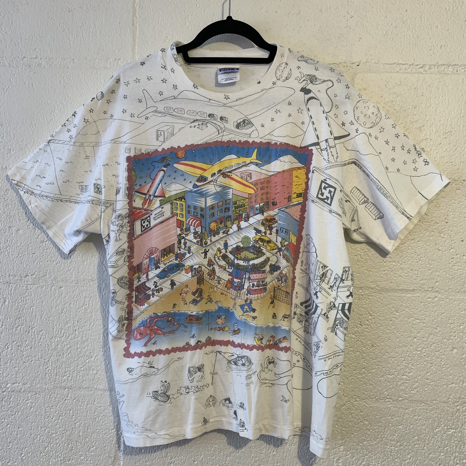 RARE Microsoft Developer Network  1995 Large T Sh… - image 1