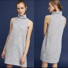 NEW Anthropologie Akemi + Kin Nuby Sleeveless Mock Neck Mini Dress M