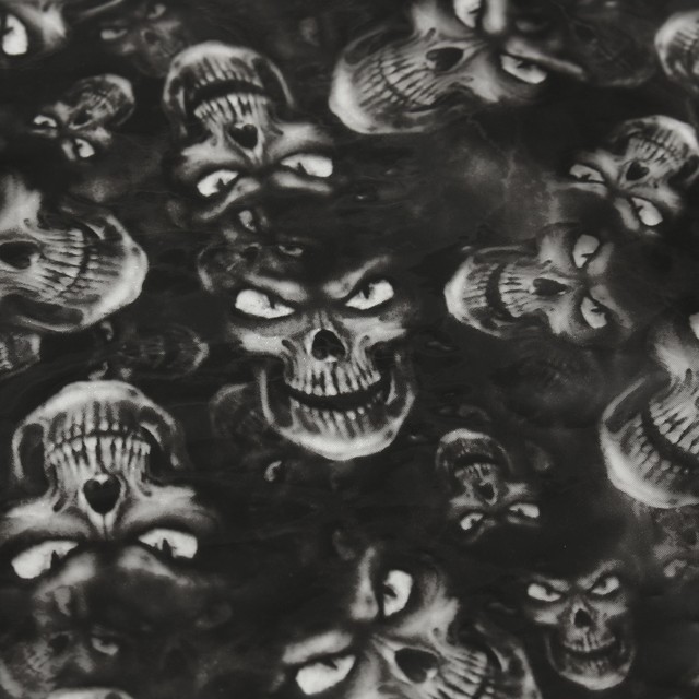 Black Skulls Hydrographic PVA Water Transfer Hydro Dipping DIP Print ...