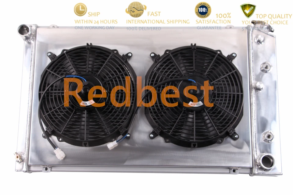 Ventilador de cubierta de radiador de aluminio de 3 filas para furgoneta 72-74 GMC G15/G1500 G25/G2500 G35/G3500 L6 Foto 4 de 4