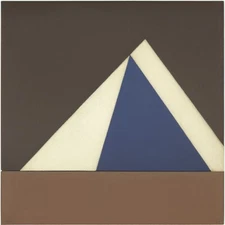 Medium Abstract Painting 2x2 ft. Post-Modernism Geometric Demrin OOAK NEW