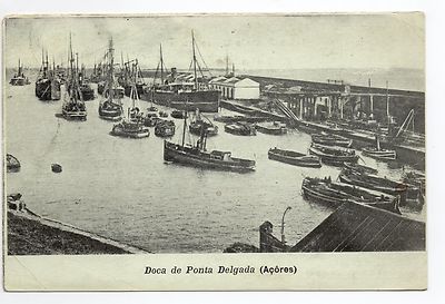 PORTUGAL KABEL GRÜN LES ACORES Azoren DÜNNE SPITZE Dock