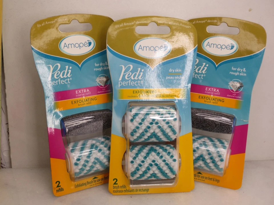 AMOPE PEDI PERFECT EXTRA COARSE REFILL EXFOLIATING BRISH REFILL NWOB LOT OF 3 - Image 4 of 4