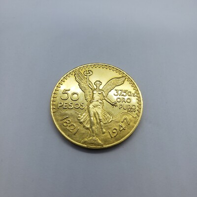 10k Yellow Gold Eagle Mexico 50 Peso Coin 37.5mm Diameter for Coin Edge Bezel