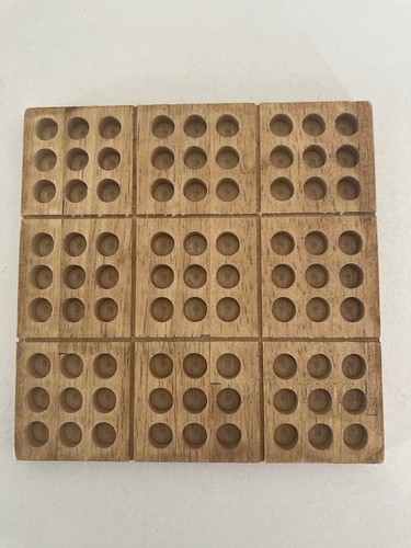 Wooden Sudoku/Classic Wooden Sudoku Game Brain Teaser Travel Size - Picture 2 of 5