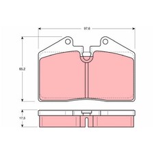 Satz Bremsbeläge Bremsklötze hinten für Maserati 3200 GT Porsche 911 | 246023