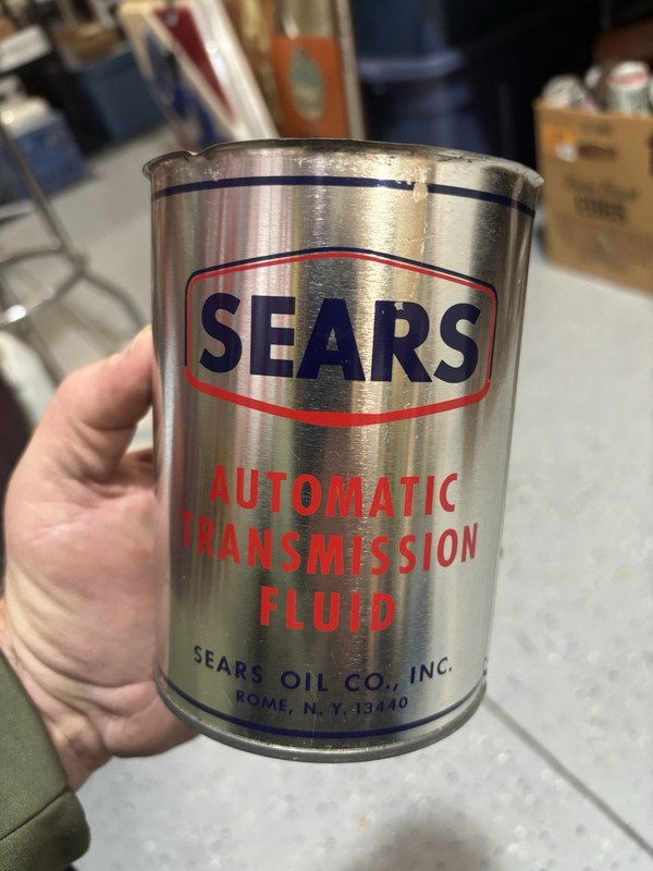 Sears Empty Metal Quart Automatic Transmission Fluid Rome, NY