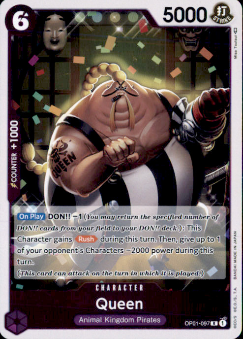 Queen Foil R Romance Dawn OP01-097 NM 2022
