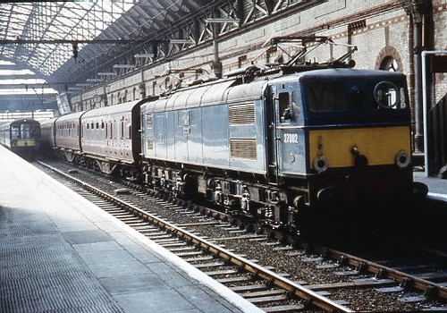 Colour Rail slide DE 2949 of E27002 BR class 77 Woodhead electric loco