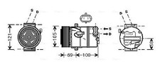 AVA QUALITY COOLING OLAK438 Kompressor, Klimaanlage für OPEL,VAUXHALL