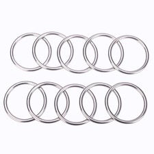 10 Pcs Metal O Rings 2 Inch Heavy Duty 304 Stainless Steel Welded O Ring Multi-P