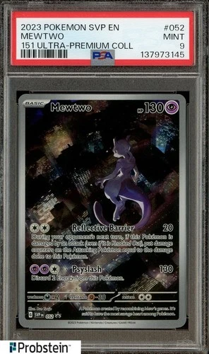 2023 Pokemon SVP EN 151 Ultra Premium Collection UPC #052 Mewtwo PSA 9 MINT