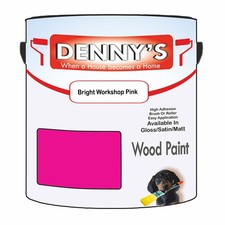 Dennys Wood Fence Paint - Bright Workshop Pink