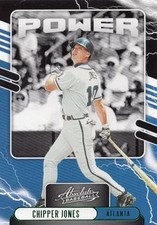 2021 Panini Absolute #PO-15 Chipper Jones Power Green