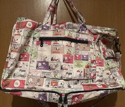 Snoopy packable duffel bag(zipper) Foldable NEW from JAPAN