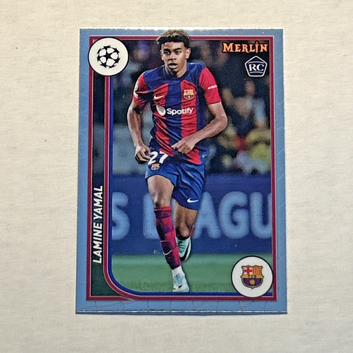 2023-24 Topps Merlin UEFA Club #27 Rookie RC Lamine Yamal