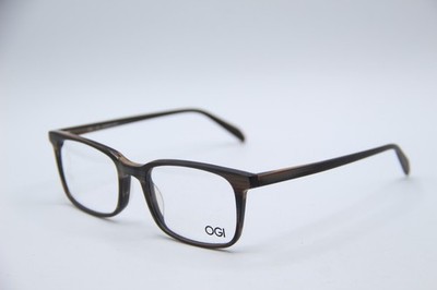 NEW OGI EVOLUTION DIGGS/HORN MATTE BROWN AUTHENTIC DESIGNER EYEGLASSES 50-18